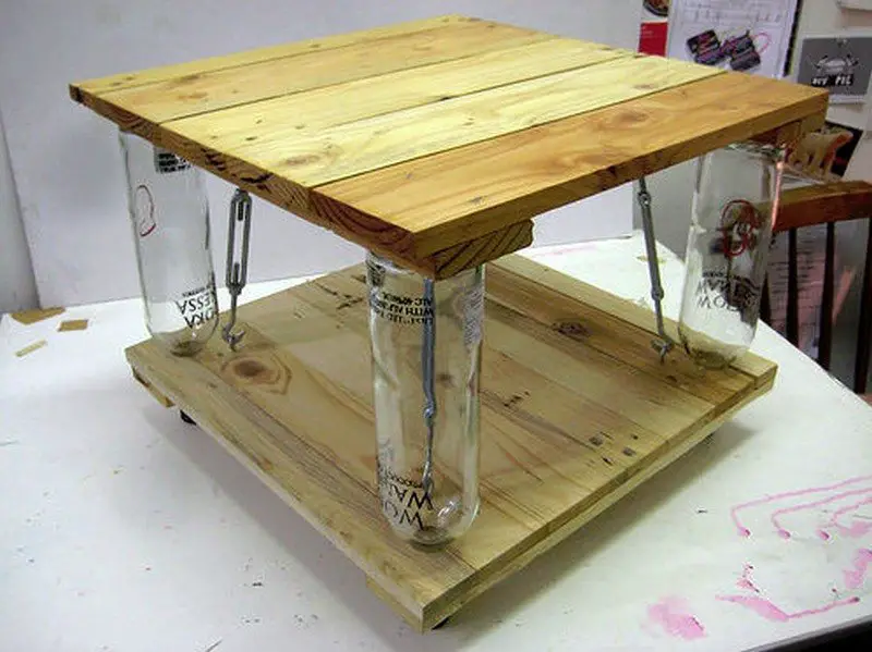 Ten Green Coffee Table – from reclaimed timber and glass ...