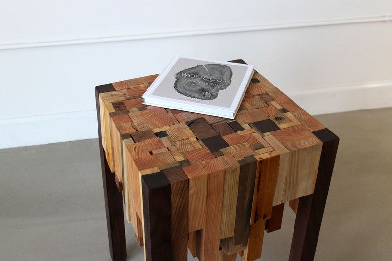 One man's trash... another man's inspiration! And end table made from timber off-cuts.