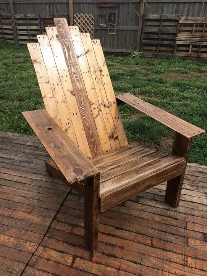 DIY Pallet Adirondack Chair Samples