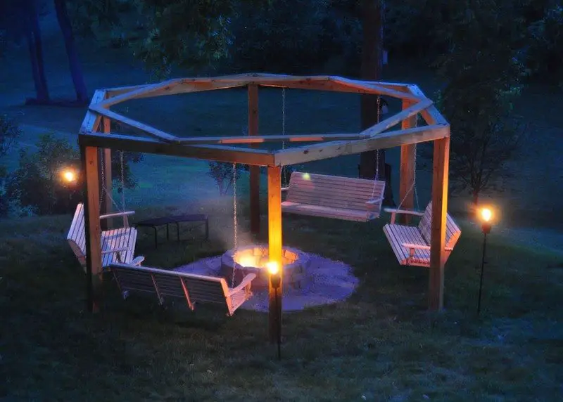 Build Your Own Fire Pit Swing Set Diy, Fire Pit Swing Set