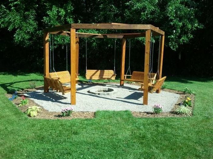 Build Your Own Fire Pit Swing Set Diy Projects For Everyone