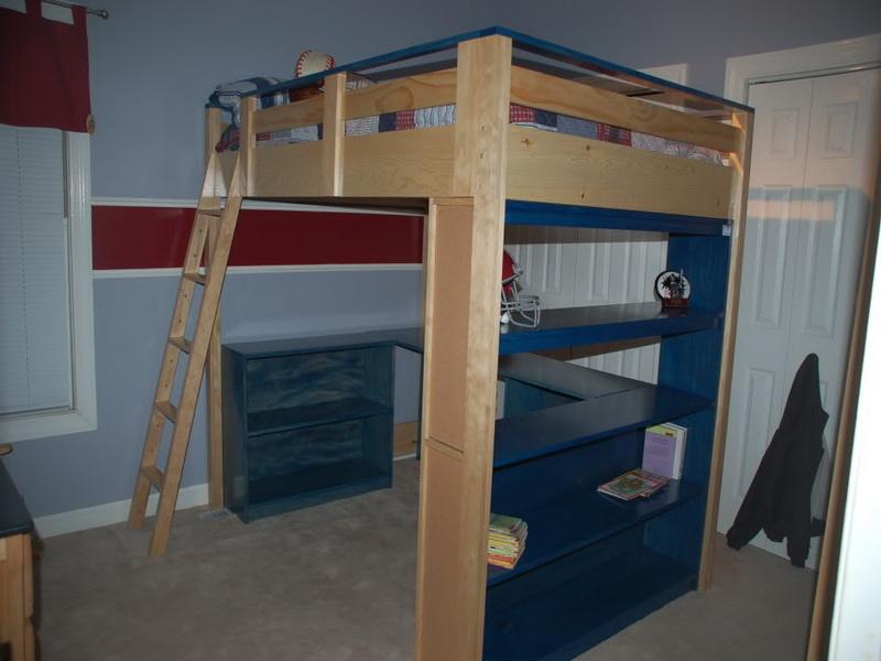 Diy Loft Bed Projects For Everyone, Diy King Size Loft Bed Plans With Storage