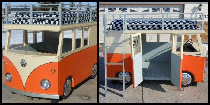 DIY VW Micro-Bus Bunk Bed and Playhouse: Fun 1-Day Build