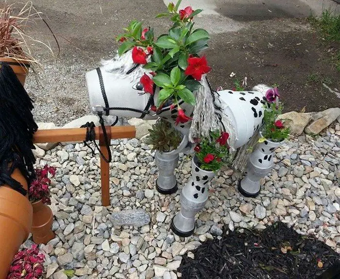 DIY Clay Pot Horse