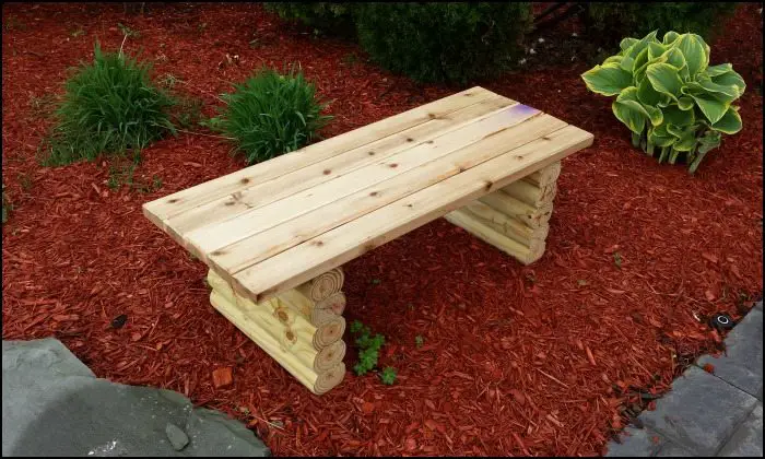 Easy Cedar Garden Bench