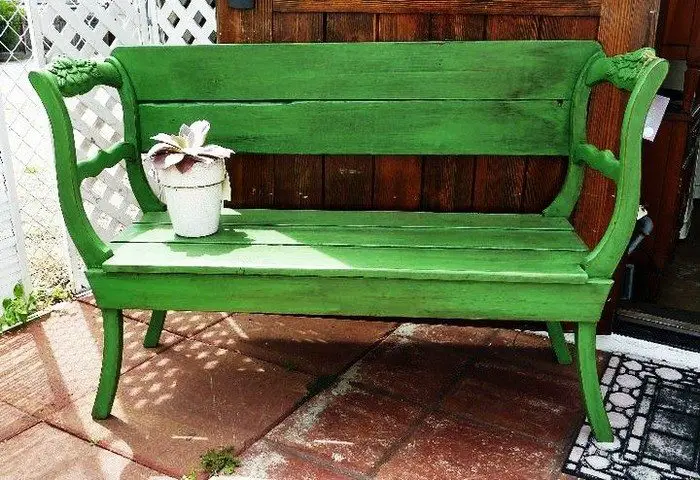 Garden Bench from Two Chairs