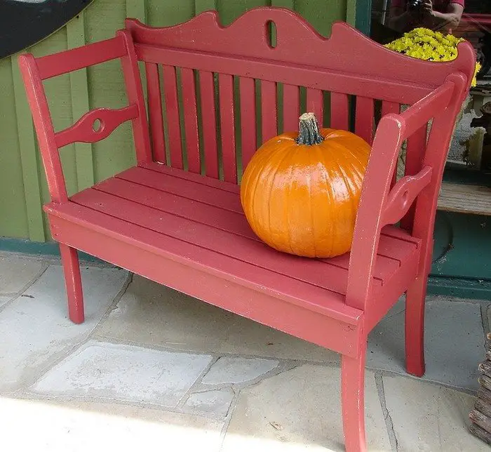 Garden Bench from Two Chairs
