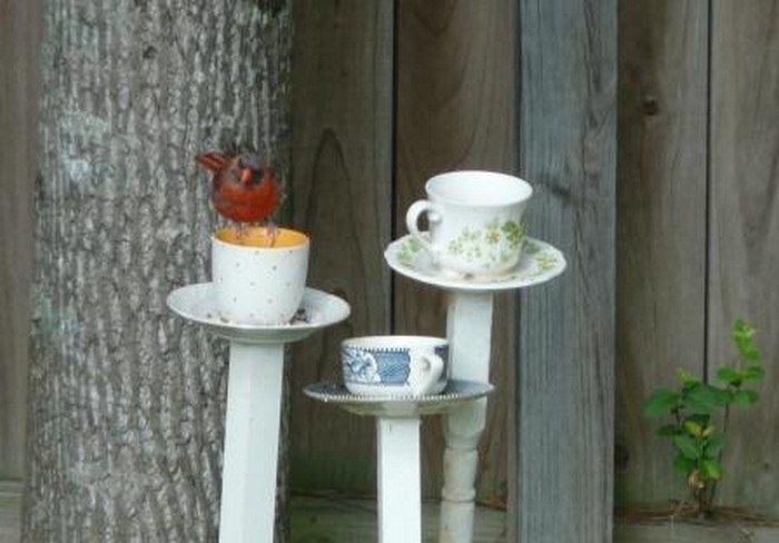 DIY Teacup Bird Feeder