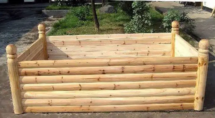 Log Raised Beds