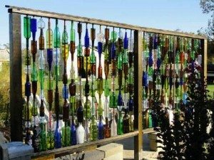 Wine Bottle Fence Ideas