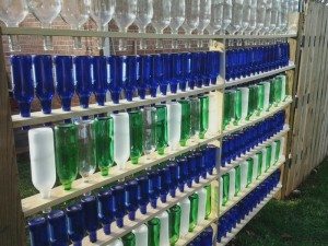 Wine Bottle Fence Ideas