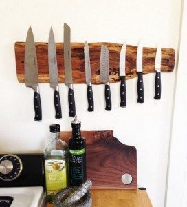 DIY Rustic Knife Rack