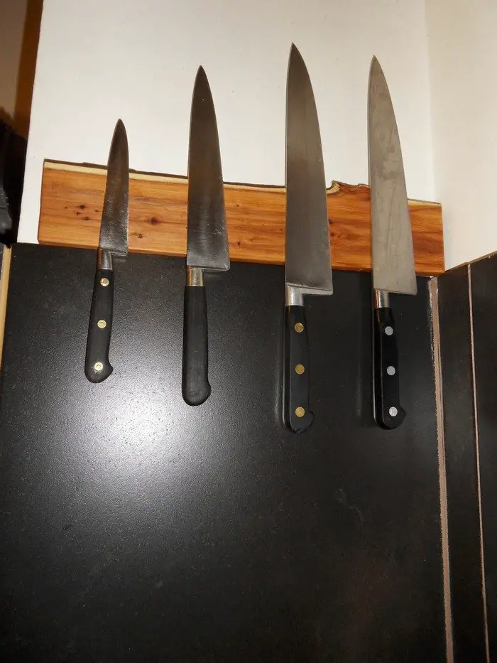 DIY Rustic Knife Rack