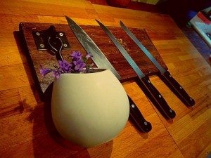 DIY Rustic Knife Rack