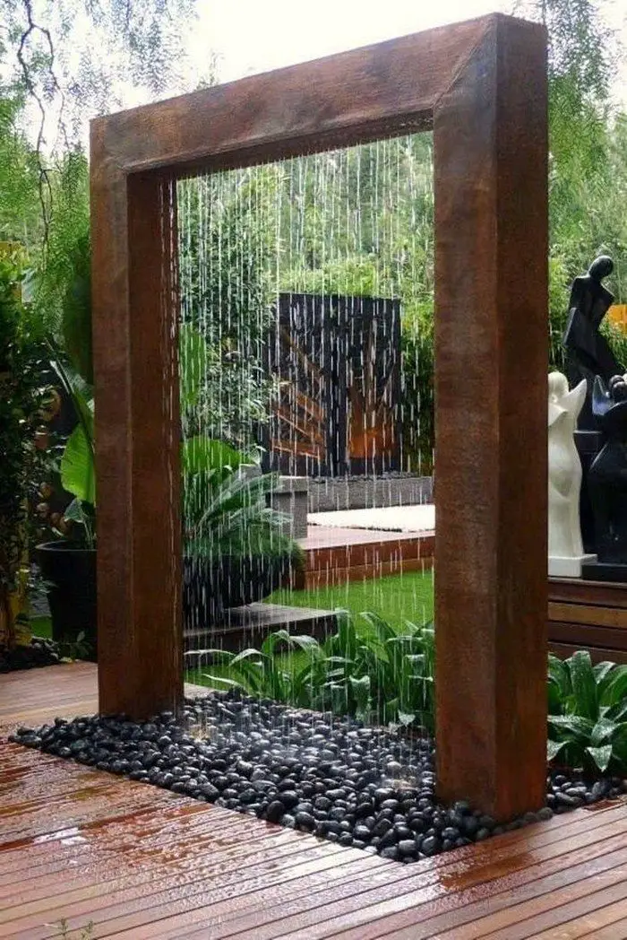 Create A Soothing Oasis Build A Glass Waterfall For Your Backyard With