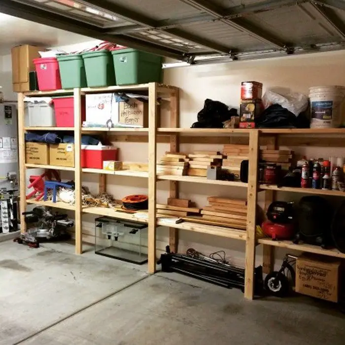 Easy Garage Basement Shelving
