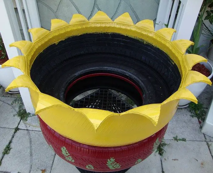 Old Tire Planter