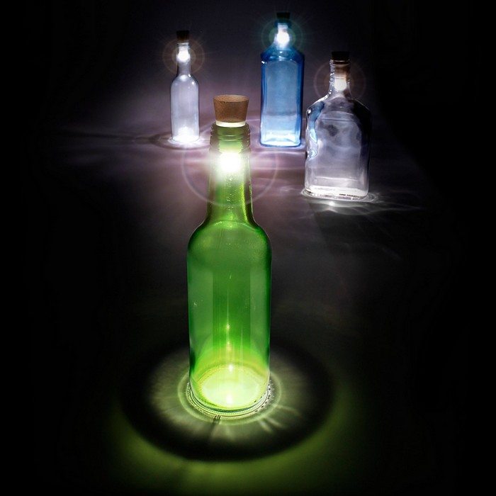 Glass Bottle Decorative Lantern
