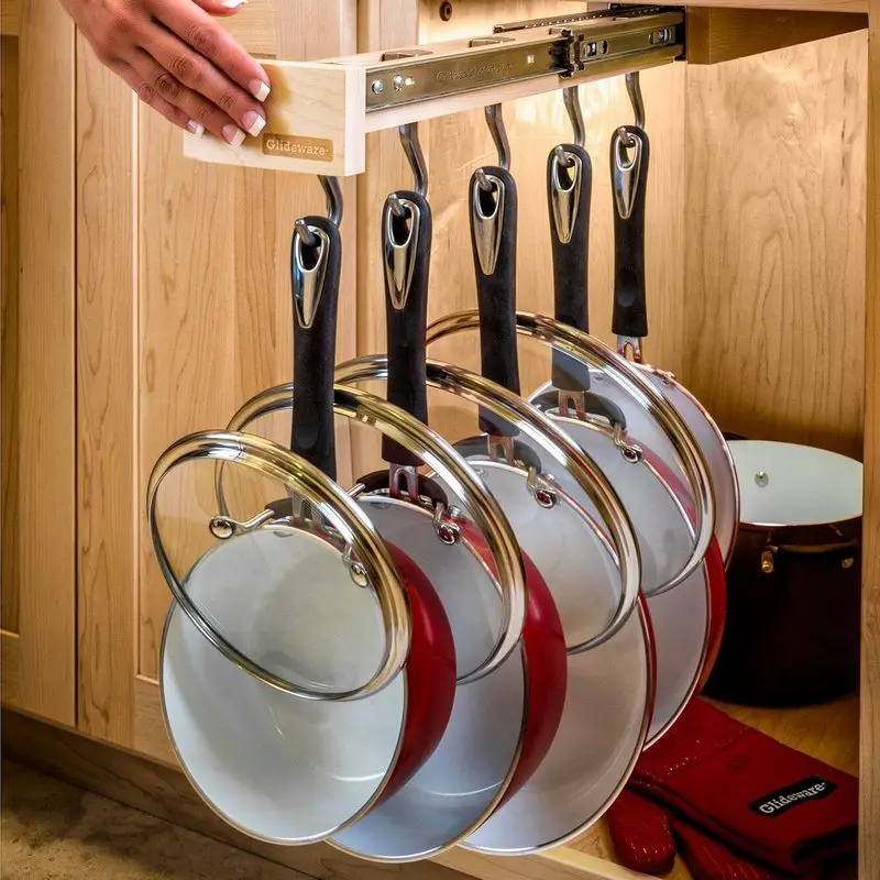 DIY Pull Out Shelves (Pots & Pans Organization) - Addicted 2