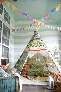 No Sew Teepee Tent