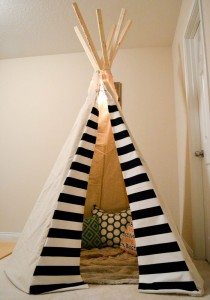 No Sew Teepee Tent