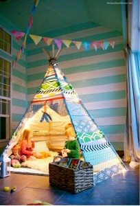 No Sew Teepee Tent