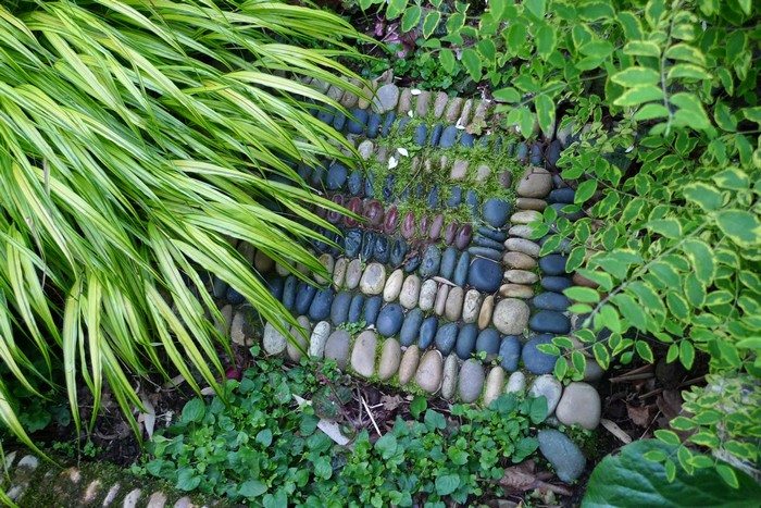 Pebble Mosaic Stepping Stone