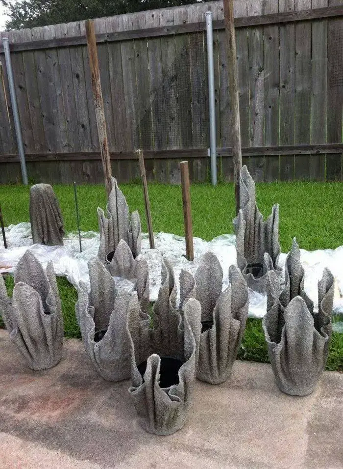 Cement Towel Planters