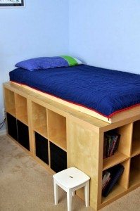 DIY Bookshelf Bed