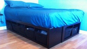 DIY Bookshelf Bed