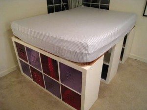 DIY Bookshelf Bed