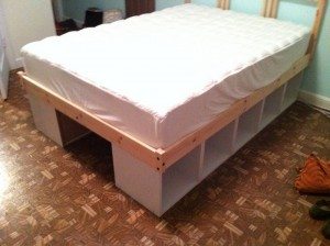 DIY Bookshelf Bed