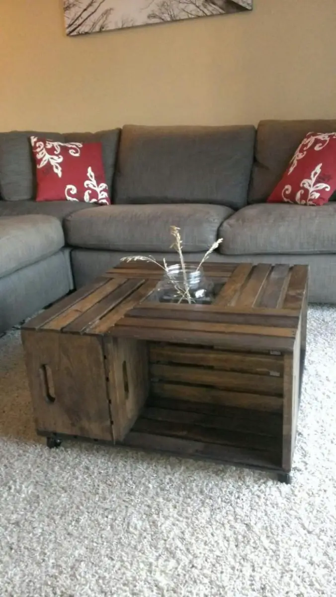 DIY Crate Coffee Table Samples