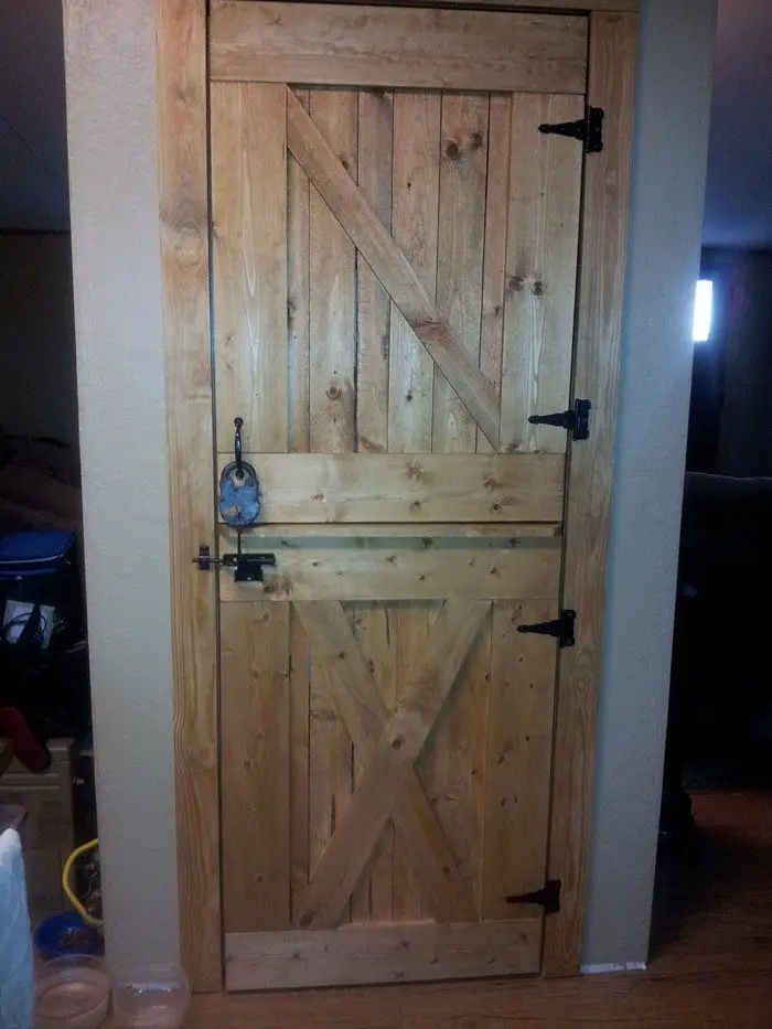 How to Make a DIY Rustic Barn Door and Hardware
