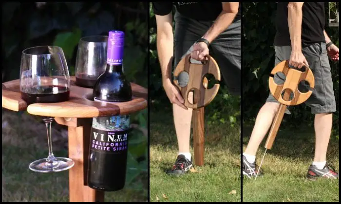 DIY Folding Wine Table for Picnics Main
