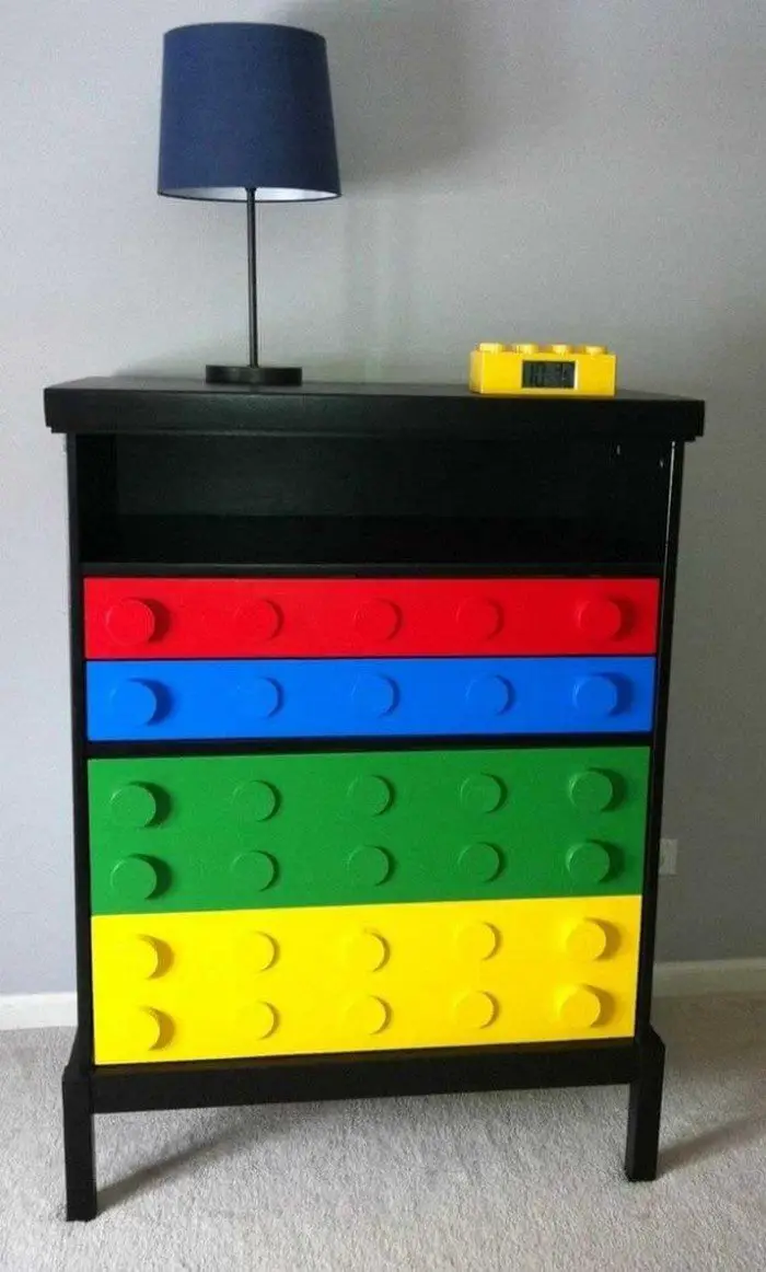 How to build a Lego  themed dresser  DIY projects for 