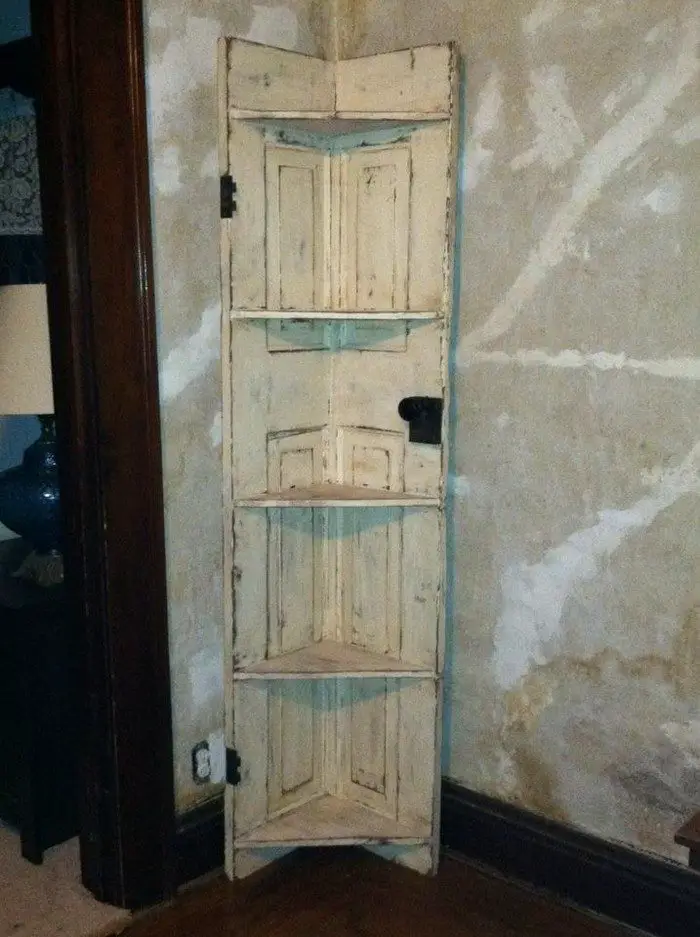 Old Door Corner Shelf