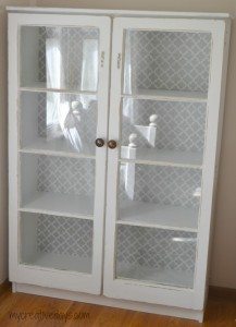 Old Window Pane Cabinet