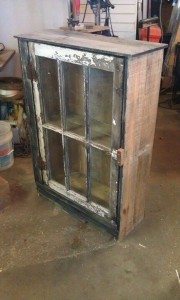 Old Window Pane Cabinet