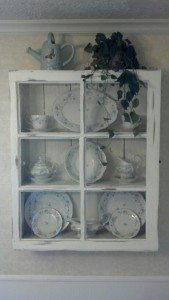 Old Window Pane Cabinet