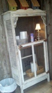 Old Window Pane Cabinet