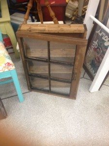 Old Window Pane Cabinet