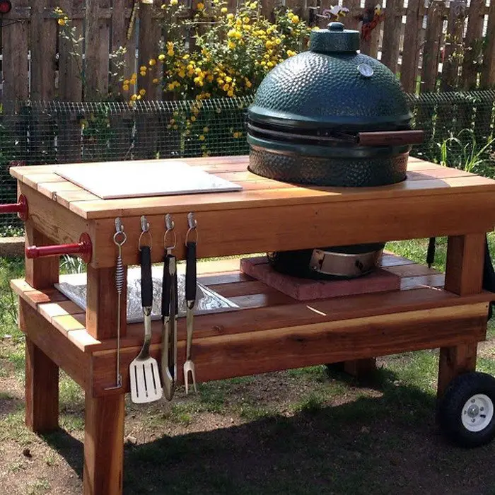 Build barbecue grill table DIY projects for everyone!