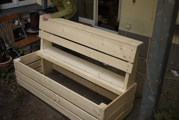 Garden Storage Bench