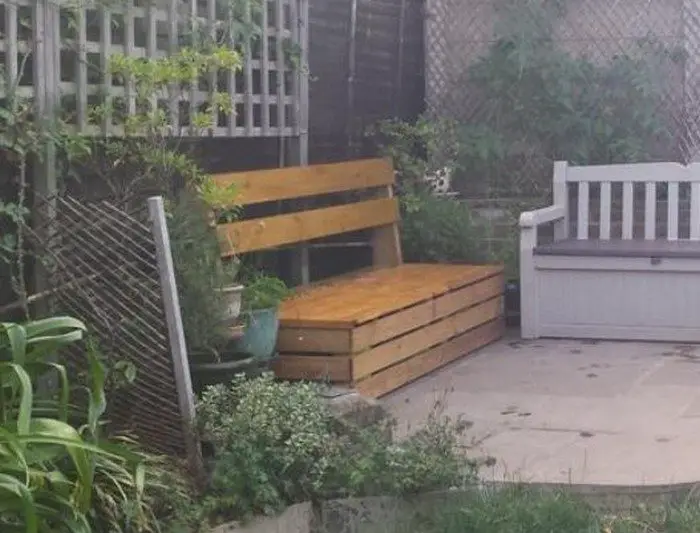 Garden Storage Bench Samples