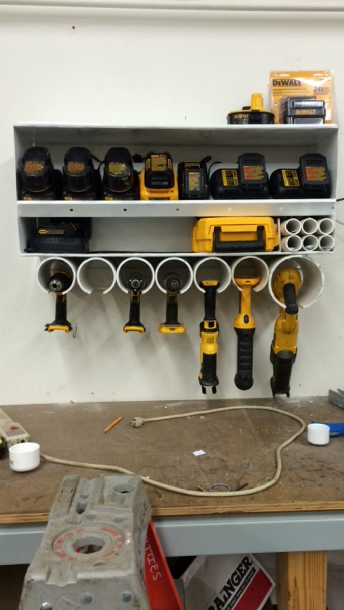 how to build a pvc drill storage unit diy projects for