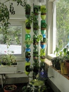 Recycled Soda Bottles Vertical Garden