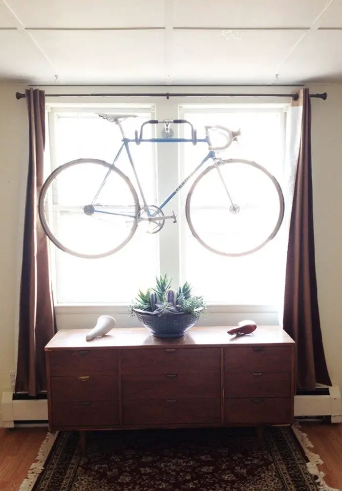 DIY Bike Wall Hanger