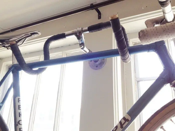 DIY Bike Wall Hanger