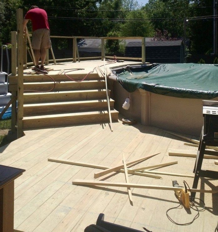 build your own pool above ground